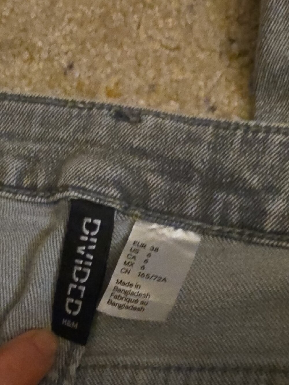 H&M Blue & Grey Low Rise Jeans - Picture 9 of 11